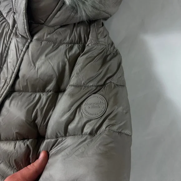 Lot of 2 Abercrombie & Fitch Ultra Collection Girl's 13/14 Puffer Parka Jackets - Picture 9 of 12